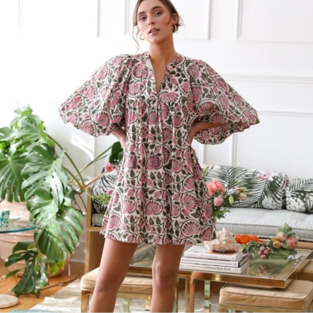 Mille Daisy Dress in Lotus Floral - L